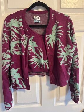 Target Future Collective Floral Knit Cardigan Set